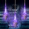 3.2FT Halloween Decoration Hanging Light up Spider Egg Sacs , Gift for Halloween Party Favors Games, Sacks Props for Halloween, Birthday Indoor Outdoor Decor (Purple)